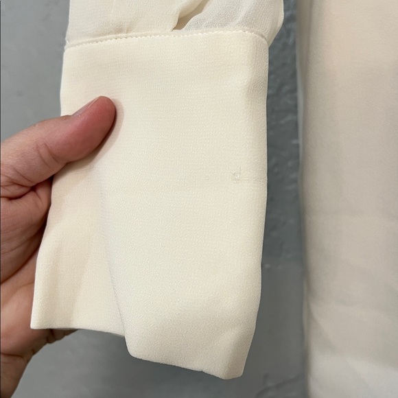 REISS LENNON SHEER SLEEVE TUX IVORY JUMPSUIT SIZE 0 - Picture 5 of 16